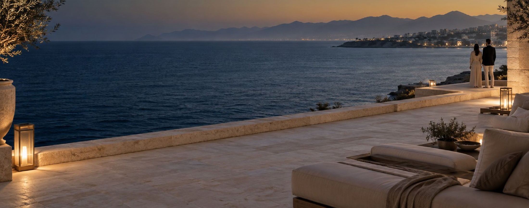 A terrace above the Ras Al Khaimah coast